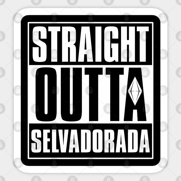 Straight Outta Selvadorada Sticker by S3_Illustration